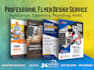 do handyman, carpentry, plumbing, hvac flyers design