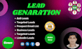 do targeted b2b leads, linkedin leads, and prospect email list building