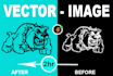 convert raster to vector improve graphics refresh or redesign logo
