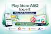 play store aso expert with app optimization and play console support