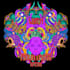 create vibrant detailed psychedelic trippy logo, emblem
