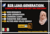 do targeted b2b lead generation and web research