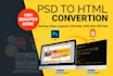 convert responsive sketch to HTML or PSD to HTML bootstrap