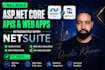 build aspnet core apis and web apps integrated with netsuite