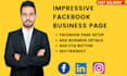 create and setup facebook business page or fb fan page