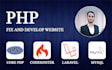 fix and develop any custom php, codeigniter, laravel website