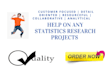 help on any statistics research writing