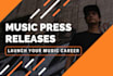 write an attention grabbing music press release