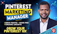 be your pinterest marketing manager, setup seo optimized pins, posts, and boards