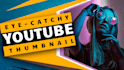 design catchy youtube thumbnail