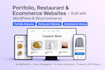 build a business, portfolio, restaurant or ecommerce website