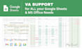 be your spreadsheet VA and do data entry