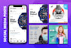 design 20 creative social media posts, banner, ads