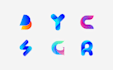 design modern and trendy letter logo