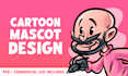 create a proffessional mascot logo or brand character