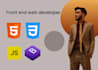 be your front end web developer and designer
