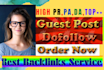 do high da dofollow SEO links following google top ranking