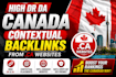 build high dr da canada contextual backlinks from ca websites