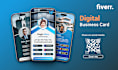 custom digital business card design for your professional image