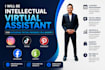 be intellectual virtual assistant for instagram, tiktok, pinterest, fb, shopify