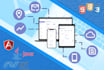 develop web applications using angular and java or c sharp