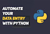 automate data entry with web scraping using python