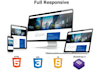 build a responsive website with HTML 5, CSS 3, javascript, bootstrap 4