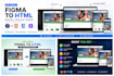convert figma to responsive HTML CSS bootstrap website