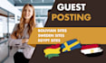 provide guest posts on bolivian, swedish and egypt sites