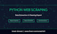 do python web scraping, data extraction, and data cleaning