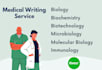 write biochemistry, biotechnology and microbiology article