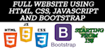 develop website using html, css, javascript and bootstrap