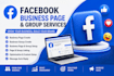 create and setup facebook page and group