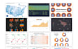 develop charts in d3 and cluster maps leaflet, mapbox,google