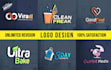 do a minimalist modern business logo and graphic design in 12 hours