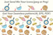 design repeated seamless 2d patterns
