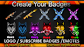 make twitch emotes, twitch badges and twitch sub badges