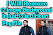 remove background from image 12 images in 3 hour