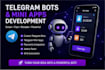 develop custom telegram bots and mini apps