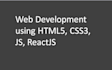 frontend web development using HTML5, css3, js, reactjs