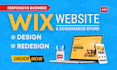 build wix website design develop wix website redesign wix website online store