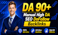 build manual high da dofollow SEO backlinks