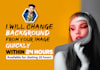 change background from your image quickly