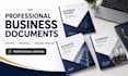 write professional business documents and reports