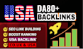 do 100 USA backlinks white hat SEO link building