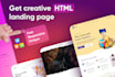 develop your website with html, css and js