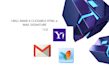 make a clickable HTML email signature