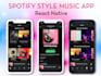 make a music streaming app with attractive UI