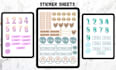 design customized a4 sticker sheet
