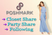 do your poshmark closet share and feed share manually